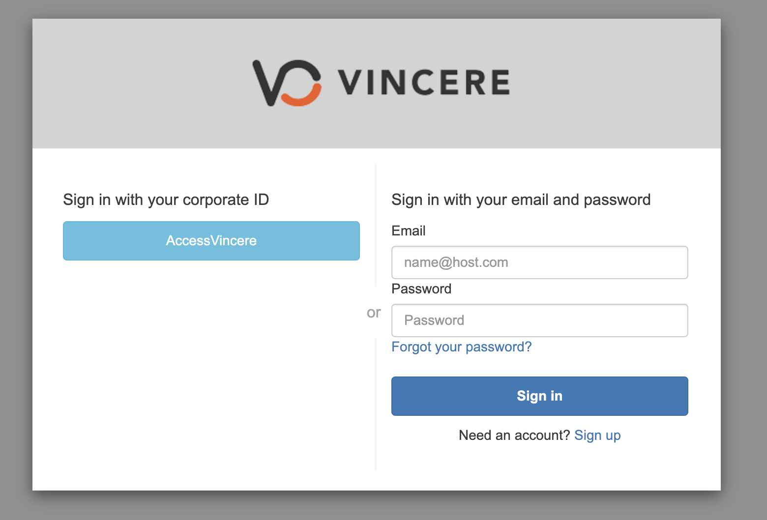 Vincere Login