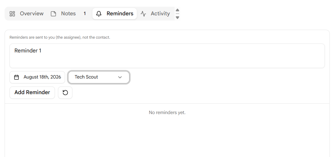 Add Reminder
